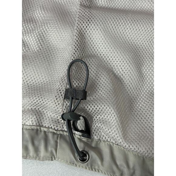 Columbia Womens Large Abbotsville Windbreaker Lightweight Hooded Jacket Gray - Picture 16 of 16